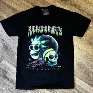 Rick and Morty Skull Graphic Tee